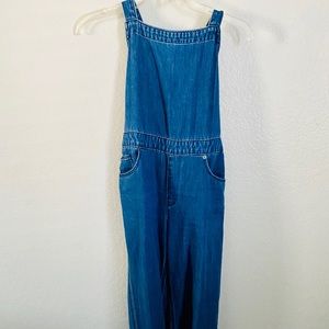 Overall wide leg pants